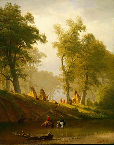 The Wolf River, Kansas Albert Bierstadt